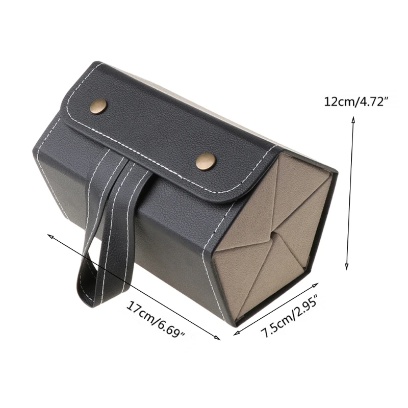 

2021 New 5 Slots Foldable Multiple PU Leather Sunglasses Eyeglasses Travel Organizer Case 2020 trend