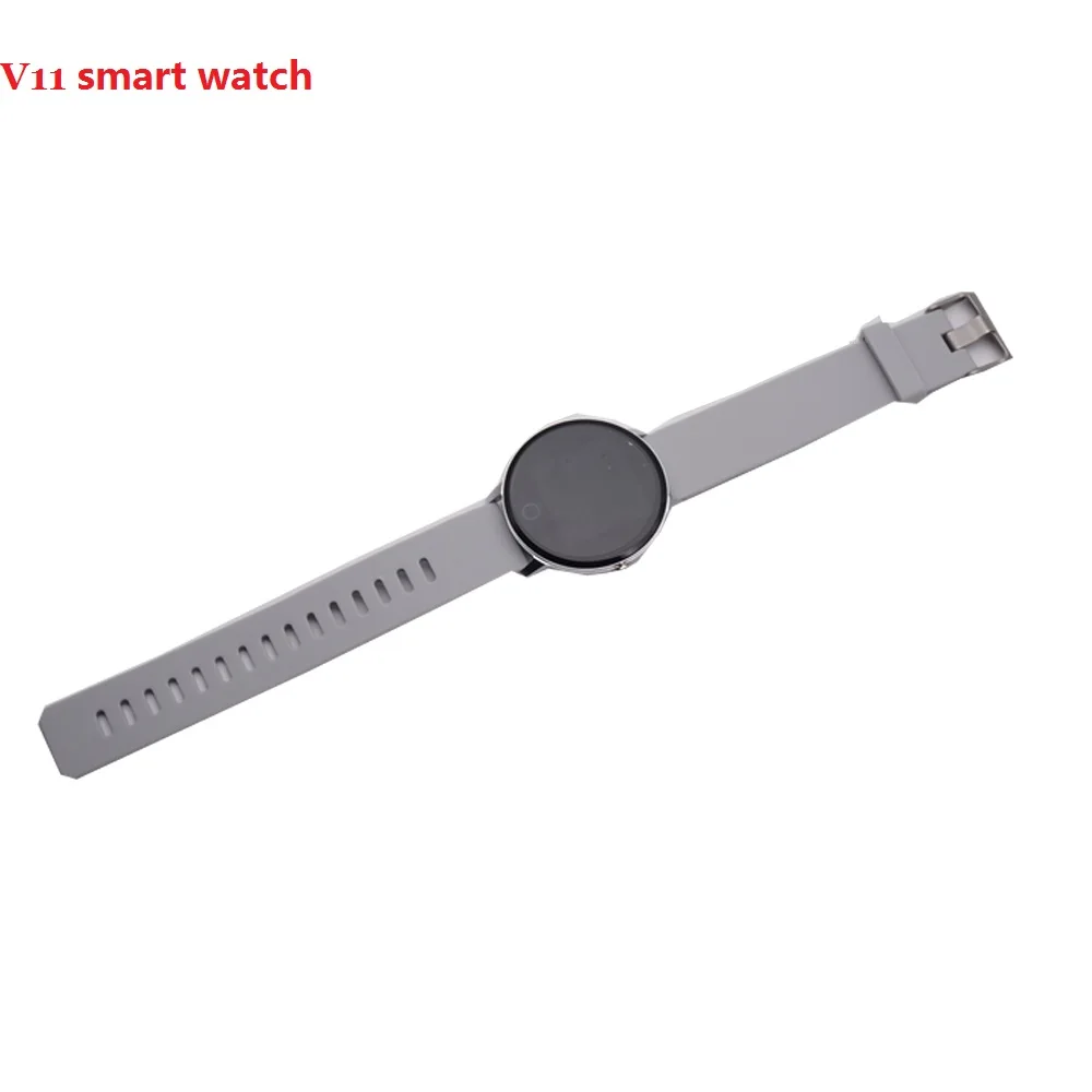 silica grey V11 мужские умные часы reloj inteligente, фитнес-трекер, пульсометр, умные часы IP67, водонепроницаемые наручные часы - Цвет: silica grey