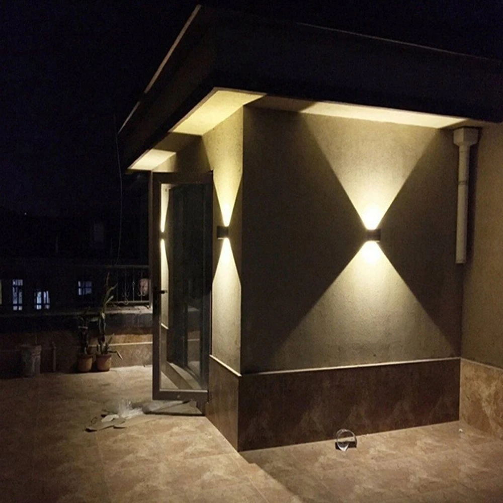 LED Wall Light COB Source 9W 220V 4000K Up and Down Lighting Nordic Minimalist Creative Indoor Lamp for Living Room | Лампы и