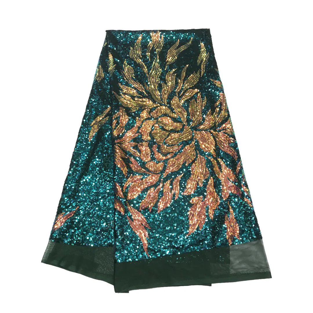 Кружевная ткань с пайетками 2020 африканский тюль кружевная вышивкой Африканское