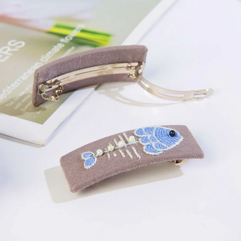 Аксессуары для волос Набор вышивки сделай сам крестиком в виде цветка с обручем