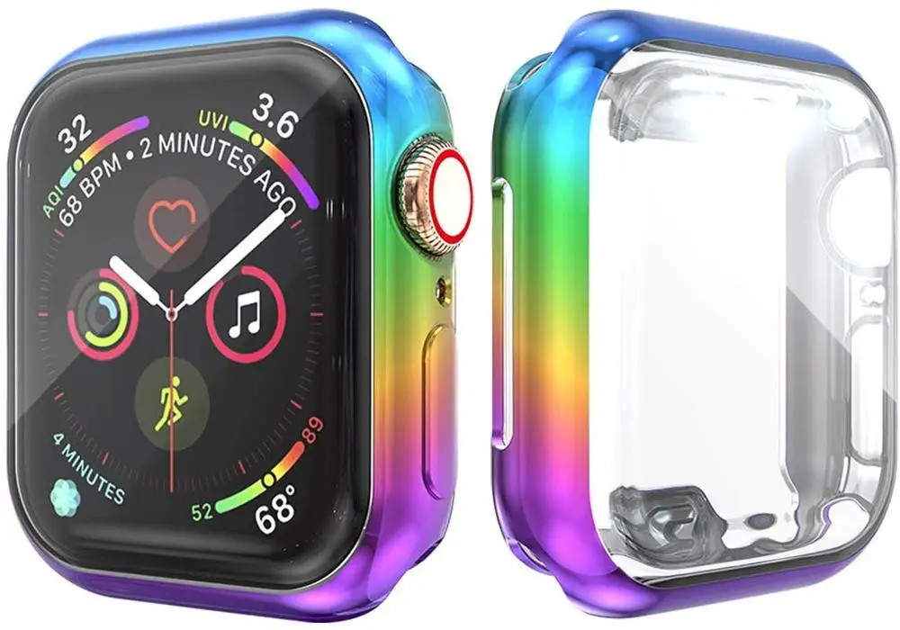 Многоцветный ТПУ Smartwatch защитный чехол для Apple Watch Band 38 мм 40 42 44 iwatch 6 5 4 3 2 1 | Наручные