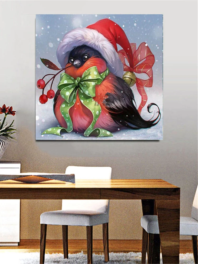 Рождественские Птицы Животные DIY Алмазная мозаика Ремесла картина вышивка