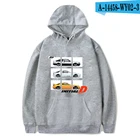 Толстовка МужскаяЖенская с длинным рукавом, смешные худи в стиле хип-хоп с принтом поп JDM, культура автомобиля, начало D, свитшот для отдыха