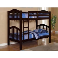 Solid Wood Top And Bottom Bunk Bed Children's Bed Natural Pine Wood Twin Loft Bed Frame
