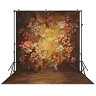 Женские туфли с цветочным принтом фон для фотосъемки новорожденного ребенка беременная женщина фото декорация реквизит коричневый фон для фотостудий W-5113