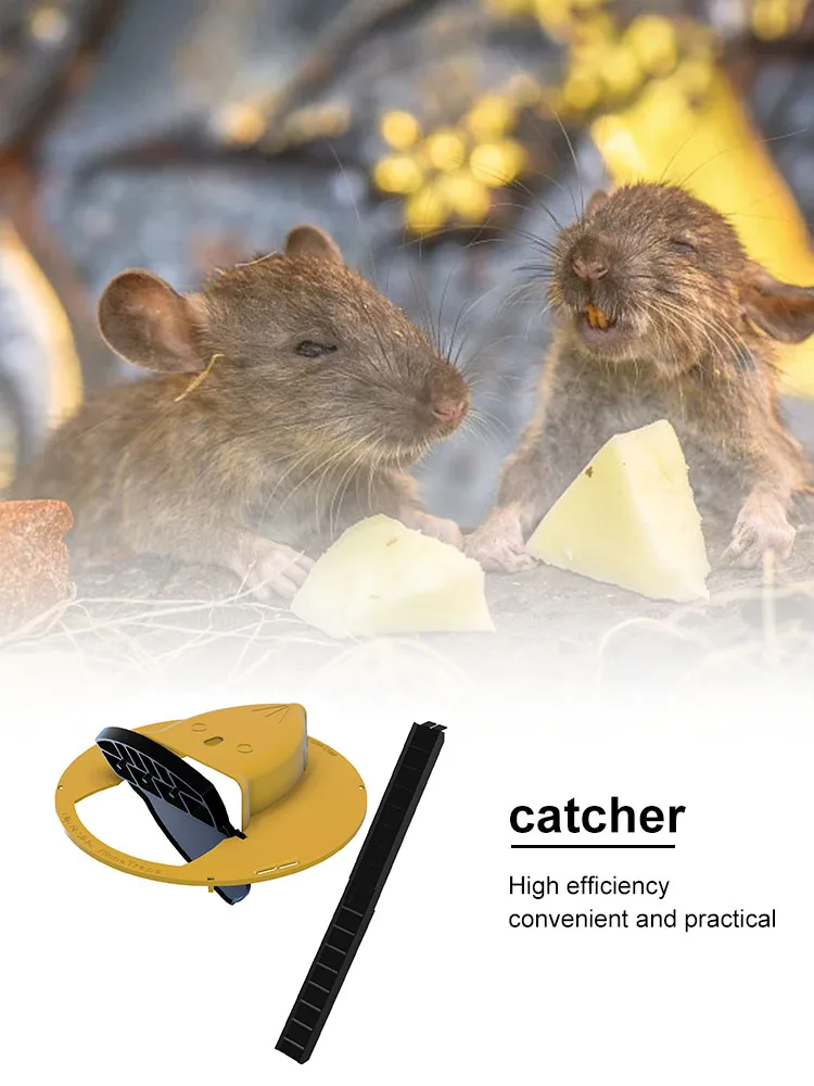 

High Qulity Mouse Trap Reusable And Automatic Reset Rat Catching Mice Mouse Traps Flip Mousetrap Slide Bucket Lid Mouse Trap #1