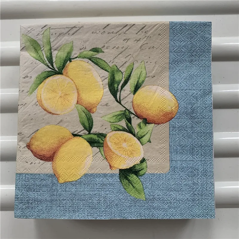 Декупаж Свадебные винтажные салфетки бумажные элегантная тканевая lemon пчелы на