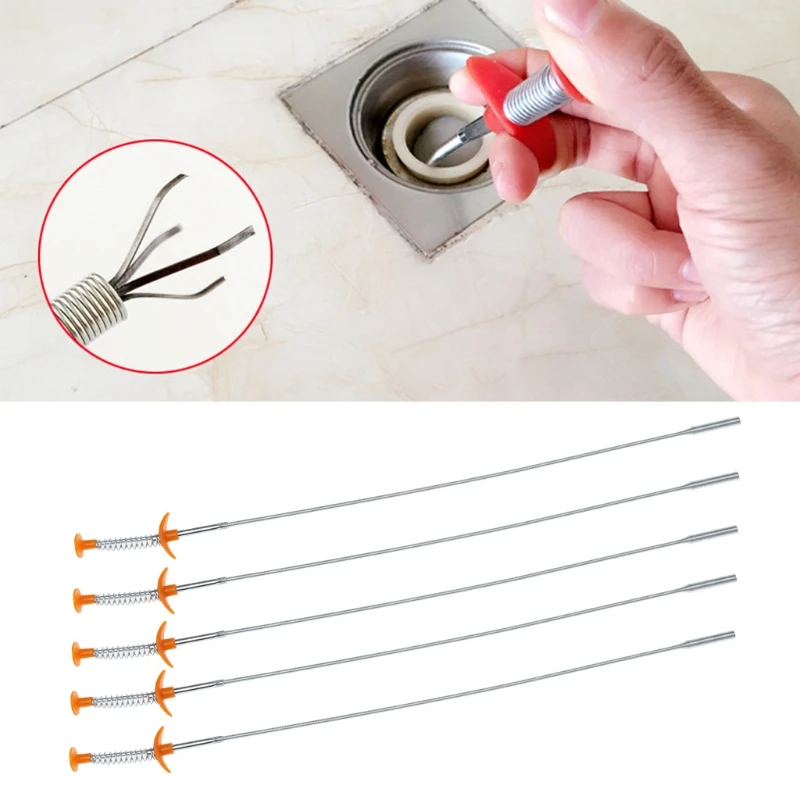 

D08D Flexible Long Reach Claw Pick Up Narrow Bend Curve Grabber Tool Spring Grip 60cm