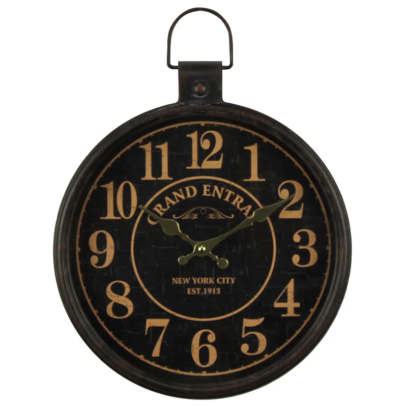 Винтажные настенные часы в американском стиле большие потертые шикарные