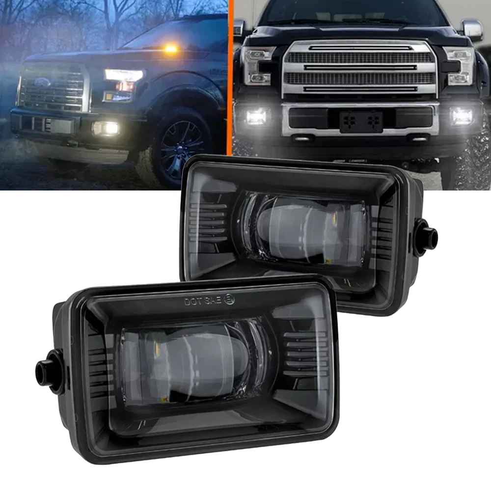 Автомобильные светодиодные противотуманные фары для 2015-2019 Ford F150 ...