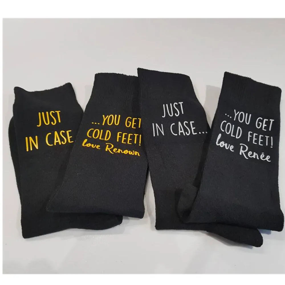 Индивидуальные забавные носки для шафера уникальный подарок бойфренда подарки