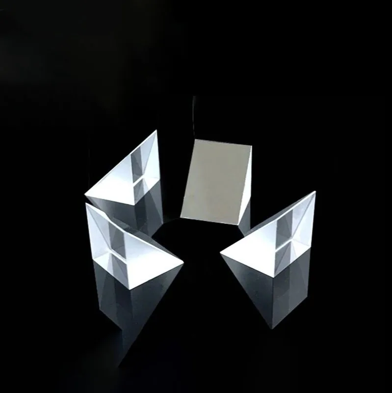 

Right-angle external reflection prism 20*20*20mm oblique aluminum-plated optical element K9 experimental equipment