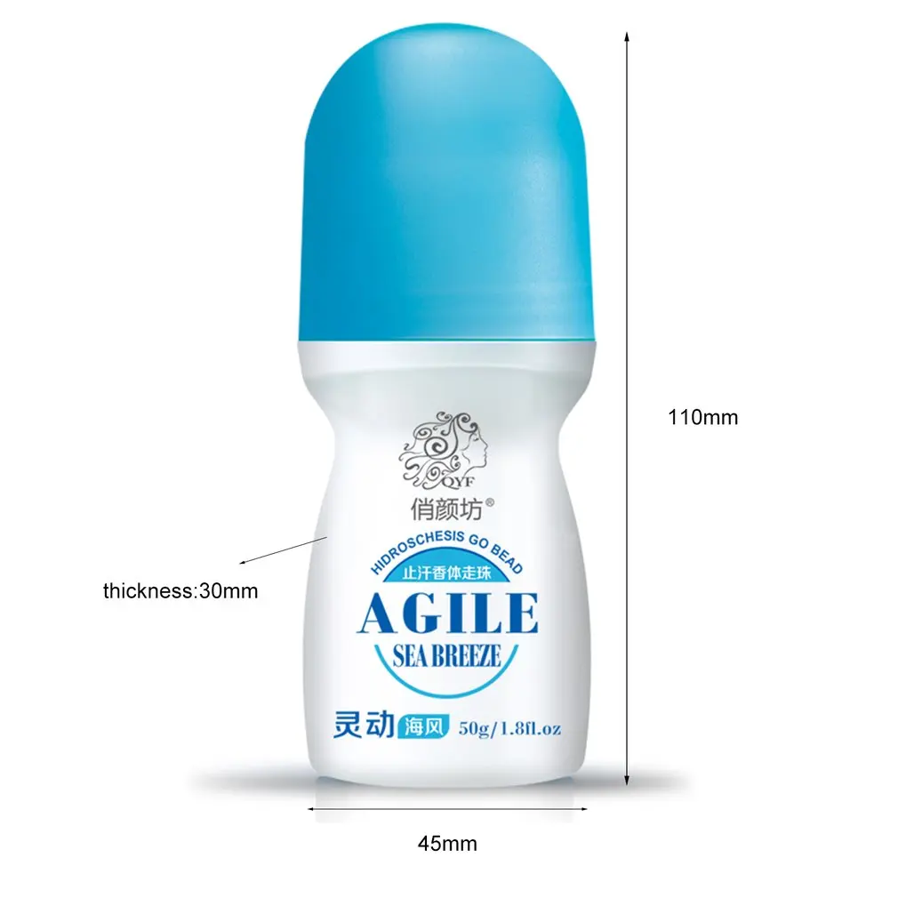 

Roll-on Deodorant Antiperspirant Remove Body Odor Portable Body Lotion Underarm Cleaner Perfume 24 hours Fragrance