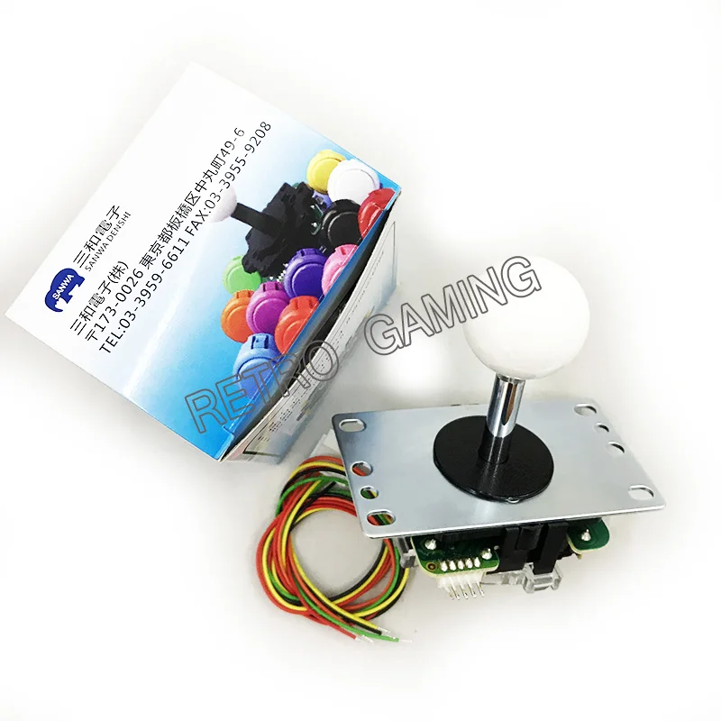 Официальный оригинальный джойстик Sanwa JLF TP 8YT с 5 контактным жгутом проводов для