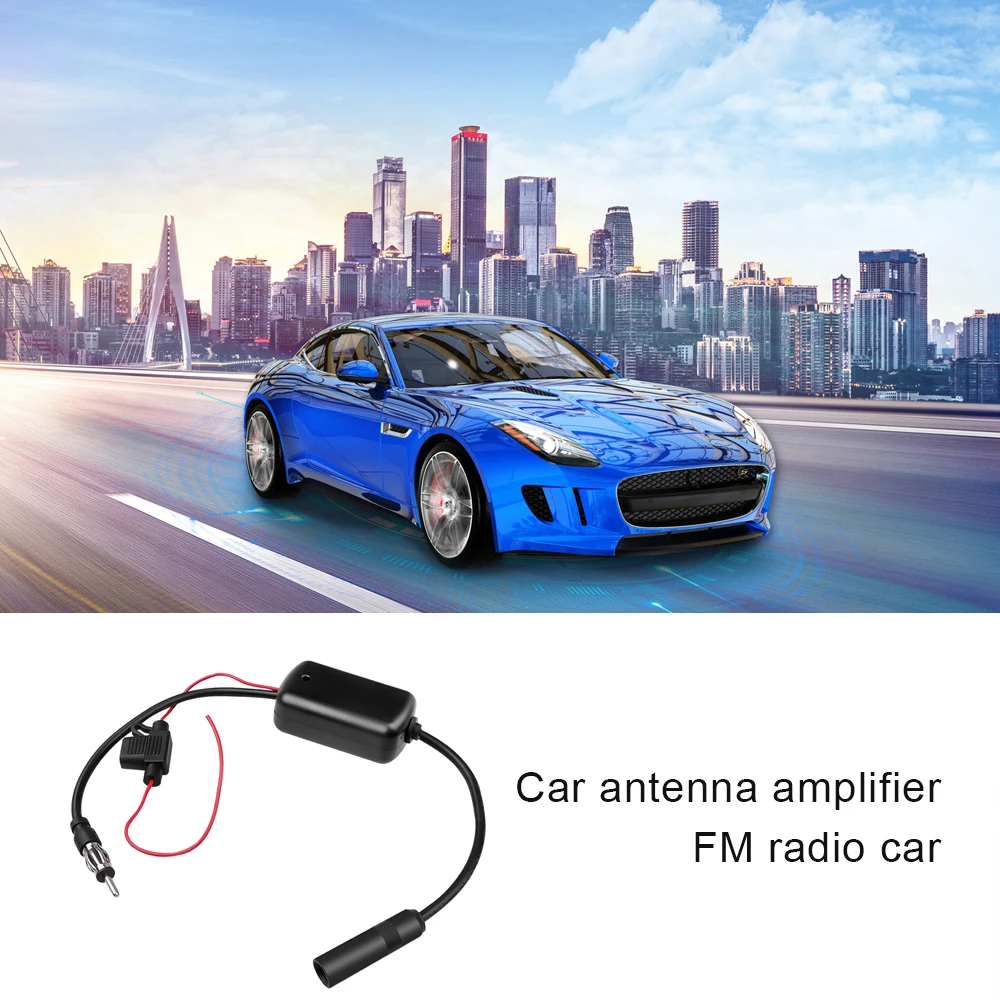 Новая автомобильная антенна 12 В усилитель автомобильного радиосигнала ANT 208 FM/AM