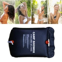 solar heated shower bag 20l outdoor bathing bag travel hiking climbing camping water storage bbq picnic cleaning water bag