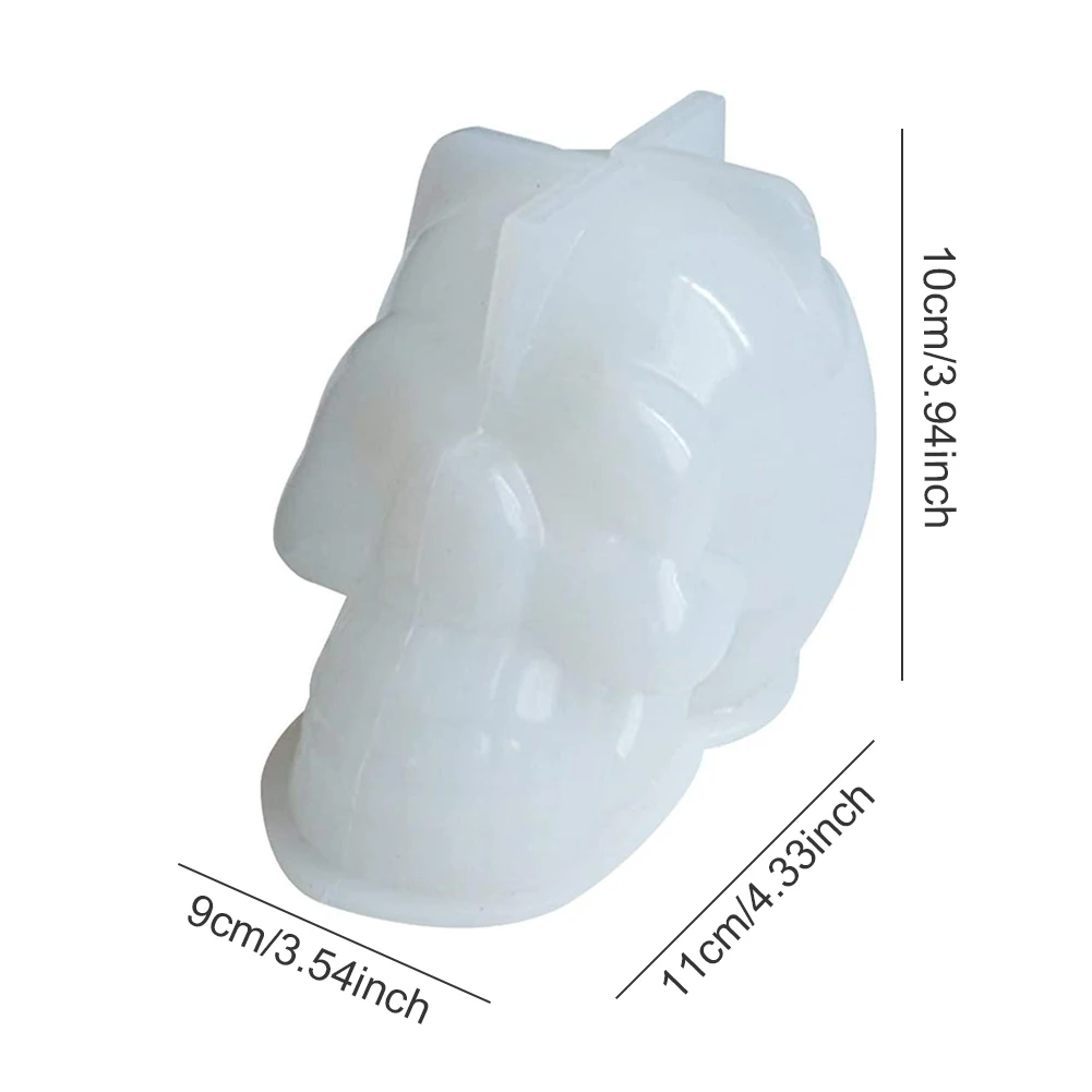 

Candle Mould Skull Shape Flexible Silicone Mold 3D Soap Mold DIY Craft Soap Ice Making Tool Candle Making Supplies DIY Gifts