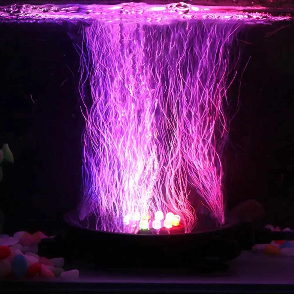 12LED подводный RGB cColorful градиент аквариумный воздушный пузырь светильник для