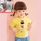 Детская футболка с мультяшным принтом, на возраст 2-12 лет