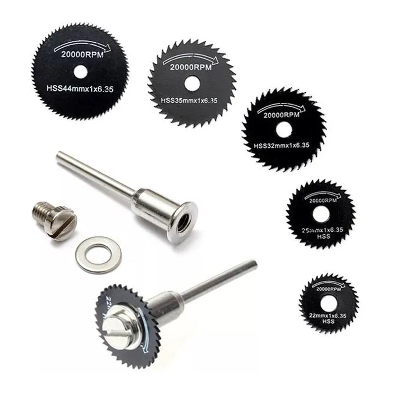 Набор лезвий для мини циркулярной пилы комплект из 6 режущих дисков