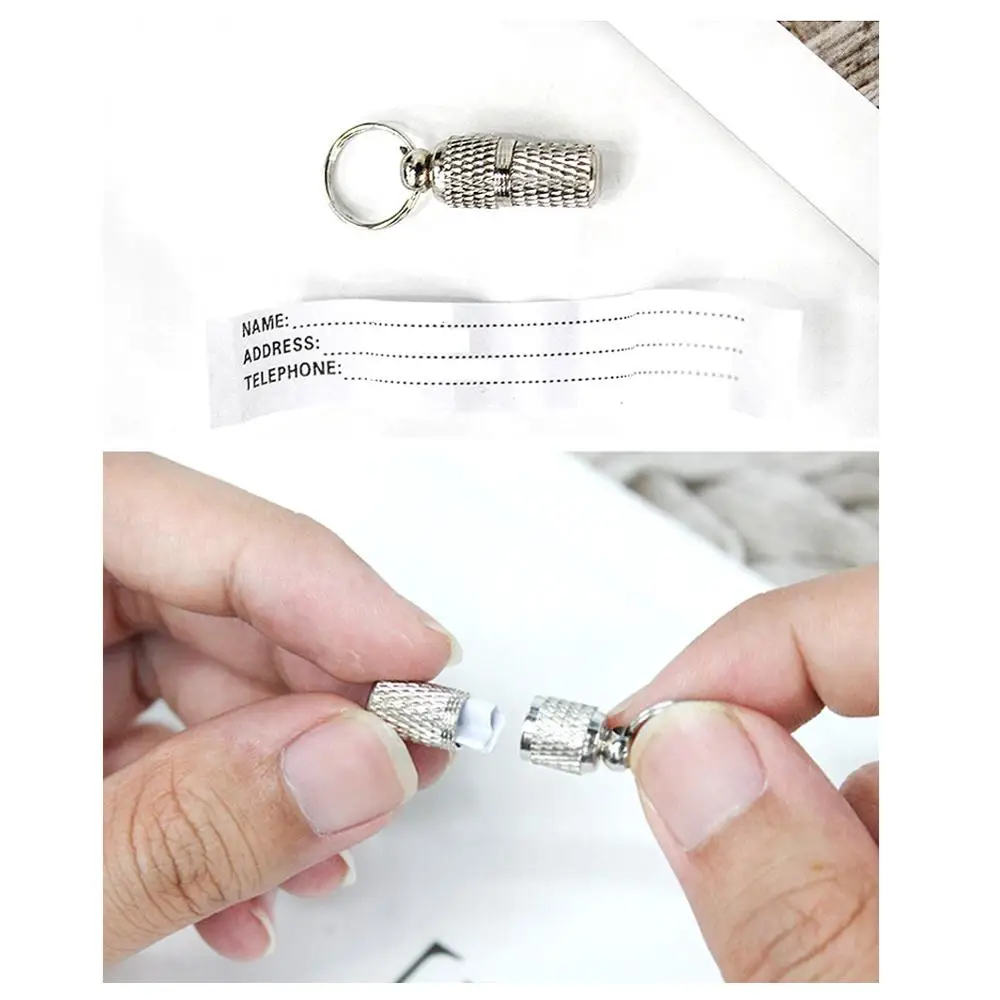 Товары для домашних животных серебристые алюминиевый сплав идентификационные