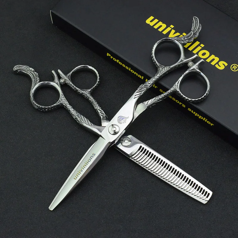 

6" promotion gift hair scissors professional salon hairdressing tools thinning shears kit japan barber haircut scissors supplies