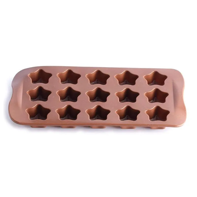 

15 Holes 3d Star Shaped Cake Mold Silicone Soap Candy Baking Mold Fondant Mould Diy Cake Cookies Chocolate Supply Tools Kit B5Y5