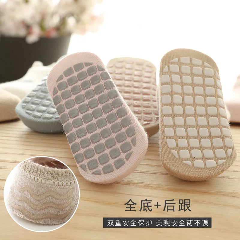 Детские носки Домашние для 0-5years малышей Нескользящие мягкие хлопковые с милыми