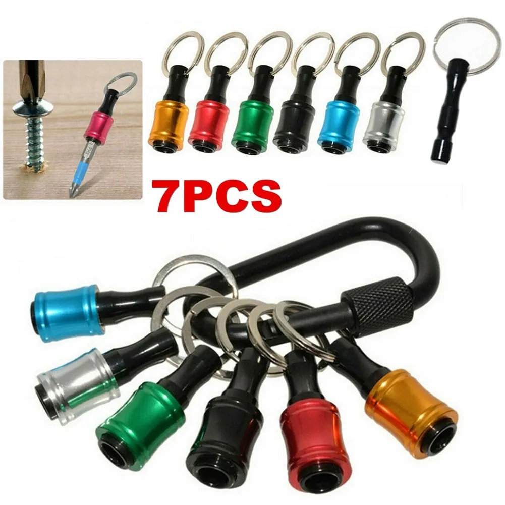 Driver Keyring Bit Holder Extension Bar Hex Shank Quick Release Screwdriver