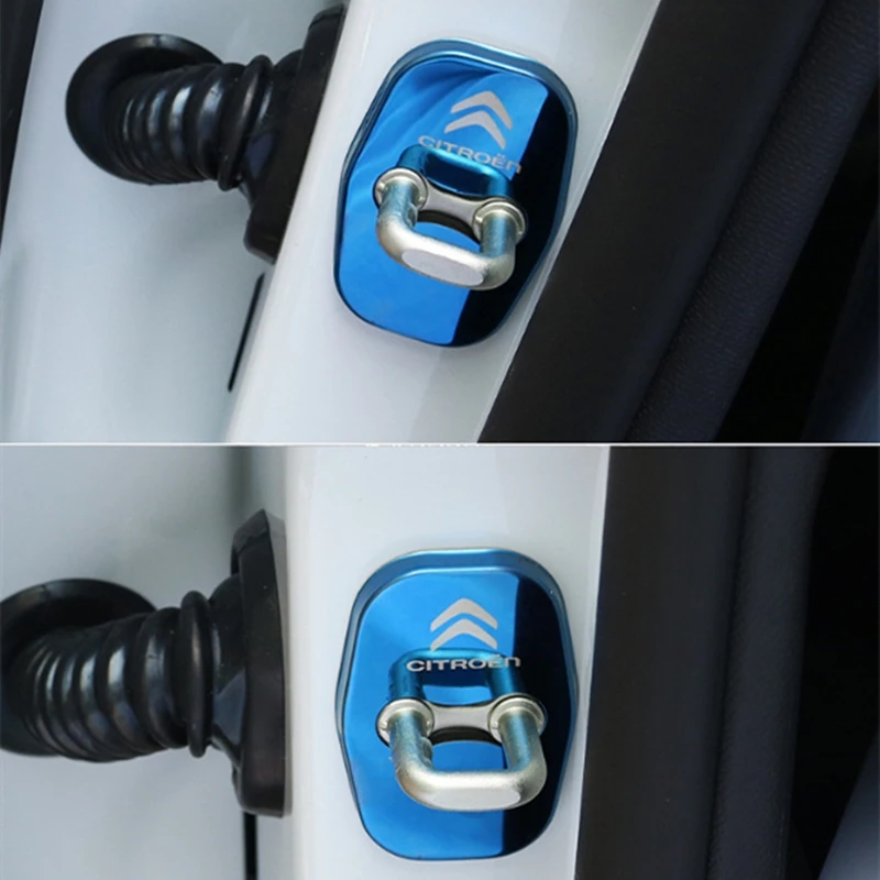 4 шт. авто Интерьер защита для дверного замка чехол Пряжка наклейка Замена Citroen C5 C6