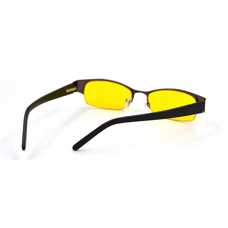Мужские полуоправы желтые линзы очки ночного видения новая мода женские
