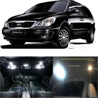 led interior car lights for kia carnival r 7 seater 2012 room dome map reading foot door lamp error free 17pc
