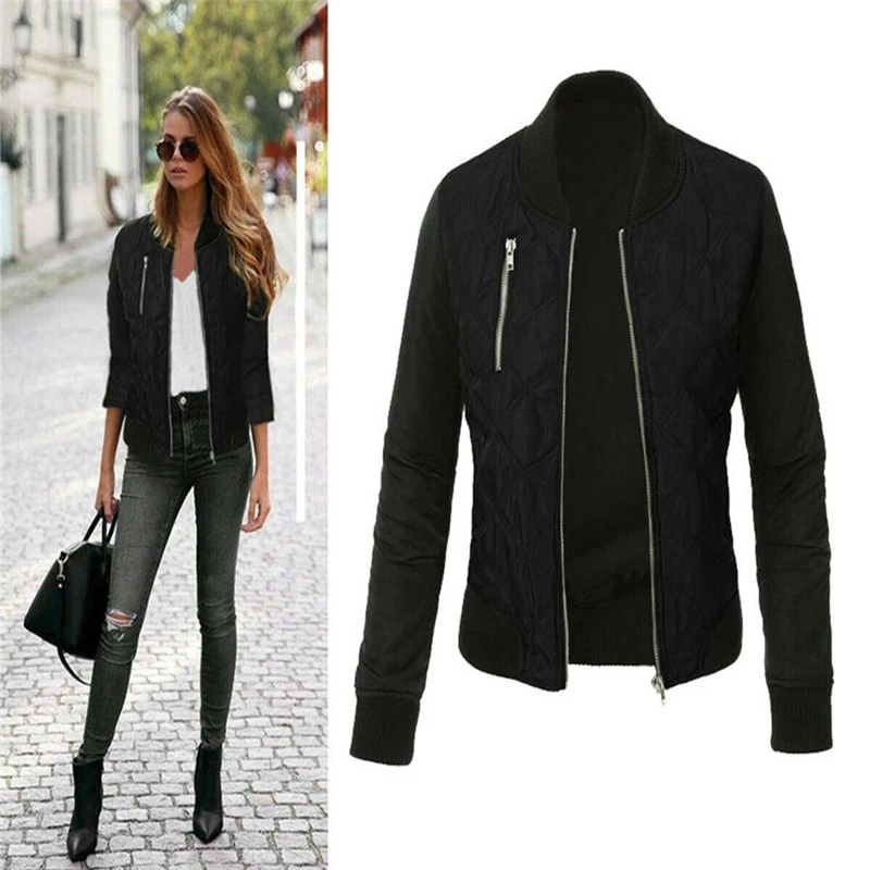 Осенне-зимняя теплая уличная одежда для женщин приталенная Женская куртка в