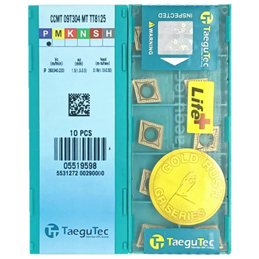 

CCMT09T304MT TT8125/CCMT09T308MT TT8125/CCMT120404MT TT8125/CCMT120408MT TT8125/CCMT09T308FG TT8125 CNC carbide inserts 10PC/BOX