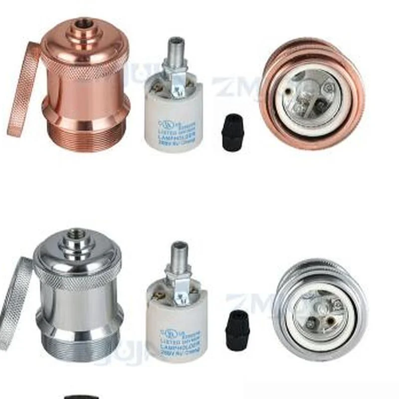 Винтажный держатель для лампы Эдисона E27 в старинном ретро стиле с винтовой