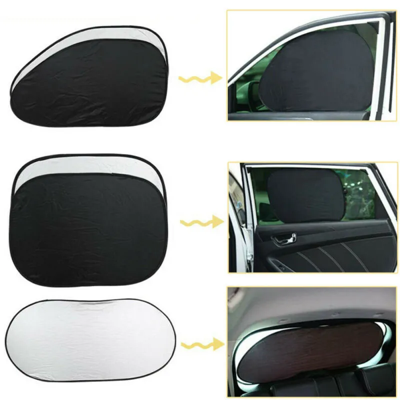 

6x Car Window Sun Shade Foldable Windshield Shield Visor Block Cover Universal Front Sunshade