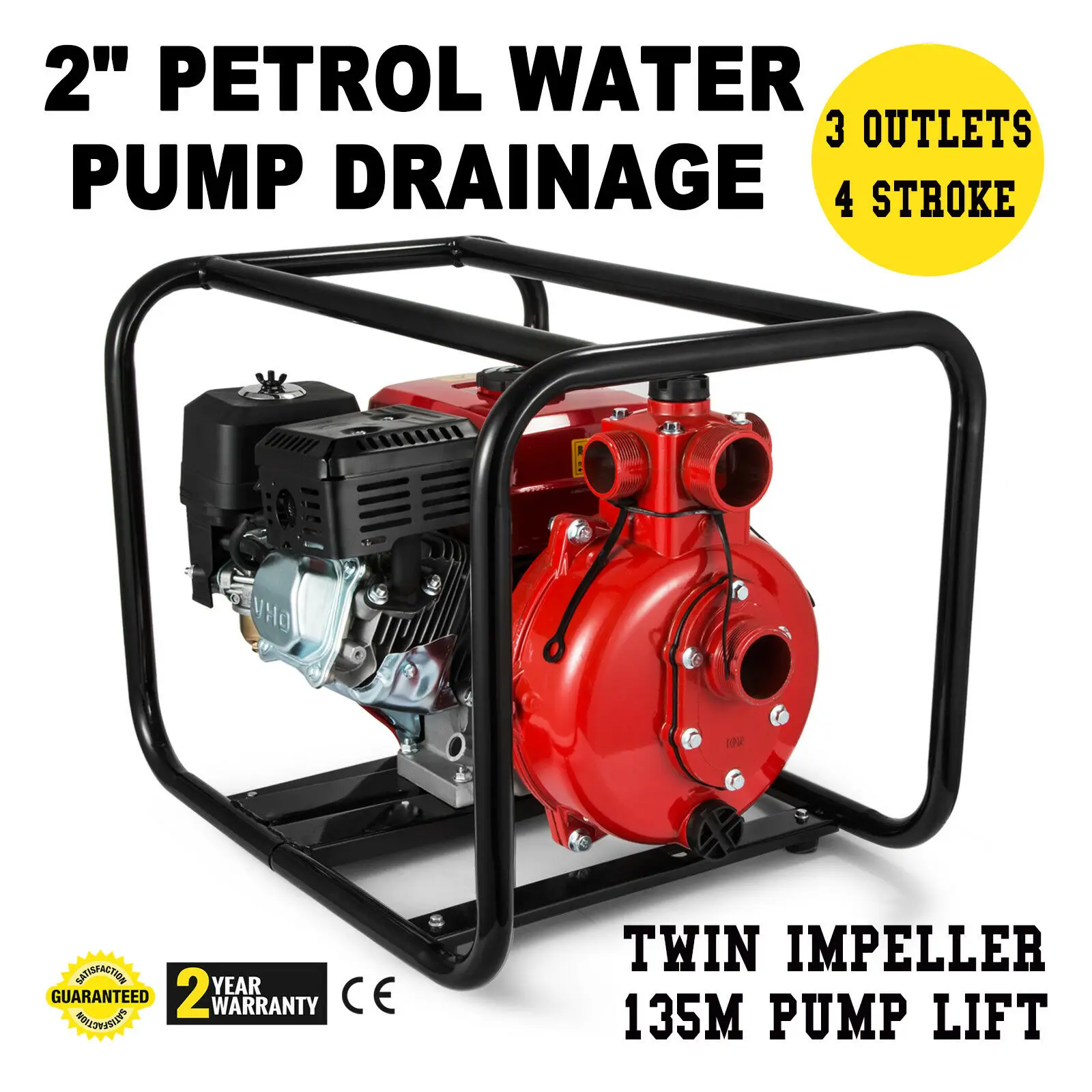 Газовый водяной насос для заливного орошения EPA портативный 7 5 HP Водяной 2 |