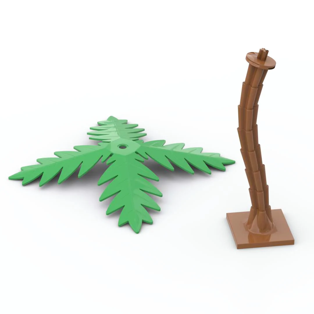 

Moc растение Пальма 4 и основание для пальмы 4x4 с стволом строительные блоки детали «сделай сам» Обучающие блоки игрушки для детей 30339