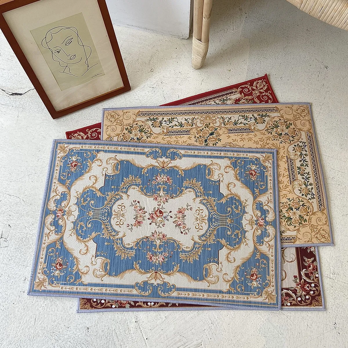 

Welcome Mats Hall Rug Geometric Foot Non Slip Water Absorption Rug Door Entrance Mat Living Room Alfombra Home Textile DF50XXT