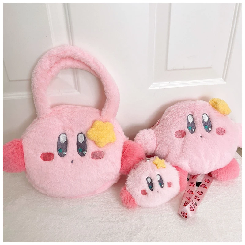 

Симпатичные плюшевые мягкие игрушки Kirby для детей мультяшный Kirby аниме плюшевые женские сумки-мессенджеры для девочек мультяшный Кошелек д...