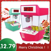 2020 alarm clock coin operated game machine crane machine coin machine game machine candy hanging doll toy kids christmas gift