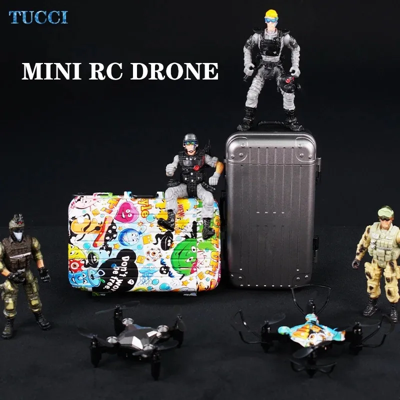 

DH-120 Mini Drone 4K HD Camera Wifi FPV Quadcopter One-click Return Luggage Shape Foldable Remote Control RC Helicopter Toys
