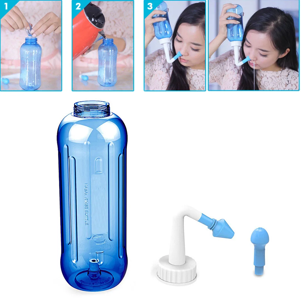 

500ML Adults Children Wash Nose System Clean Sinus Nasal Pressure Neti Pot New