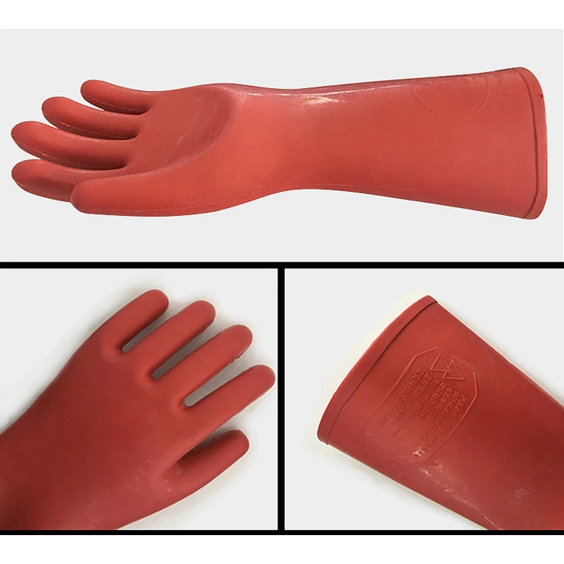 Electrician Gloves Insulated Rubber 12KV 25KV High Voltage Safety Protective Work Insulating | Безопасность и защита