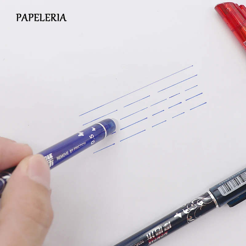 10 шт./компл. 0 5 мм стираемая гелевая ручка стержень для пополнения Волшебная Синие