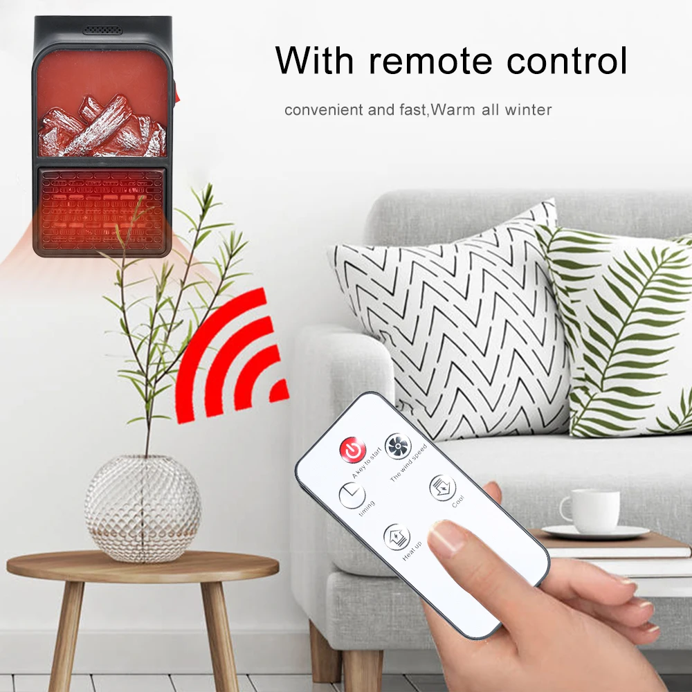 Мини обогреватель 500 Вт воздуха домашний 900 удобный пламени мини электрический