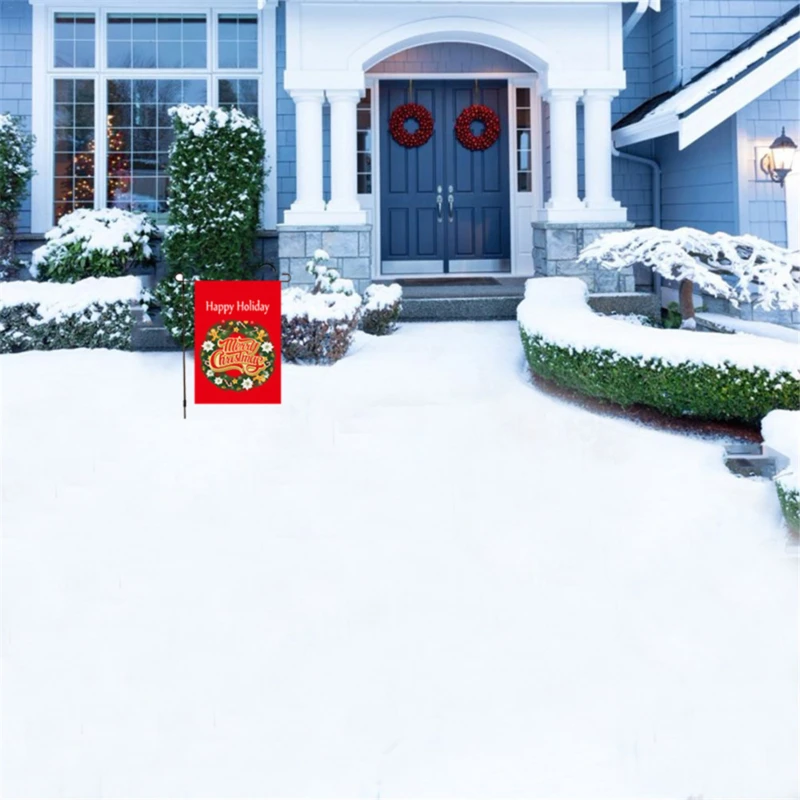 Новый большой Рождественский Санта Клаус 2020 флаг двусторонняя ткань наружное