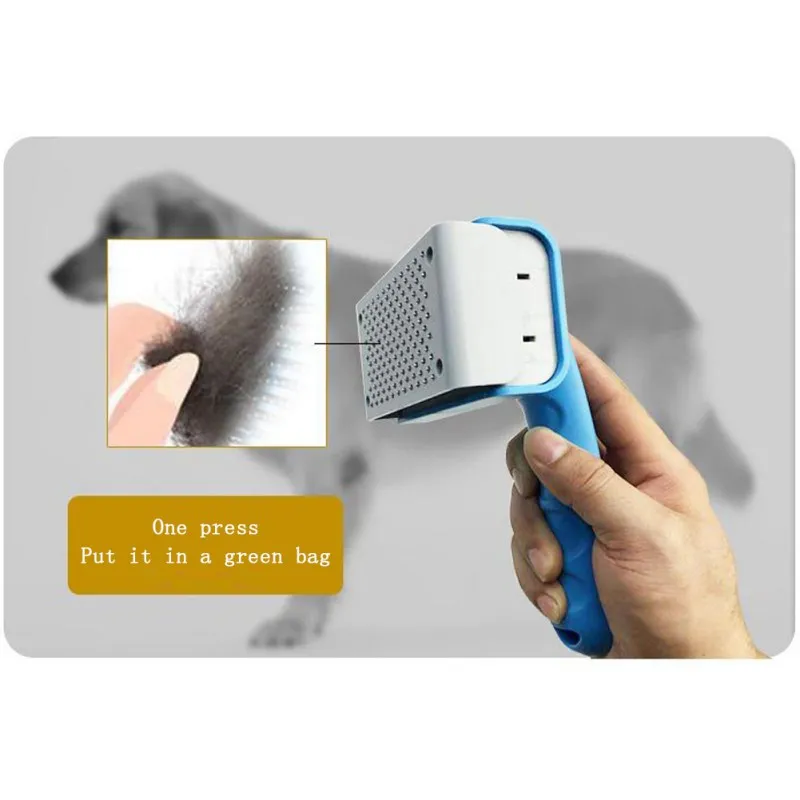 

Lovely Pet Automatic Hair Removal Comb Self Cleaning Slicker Brush Grooming Brush Remove Hair Knot Multi-Functional Comb