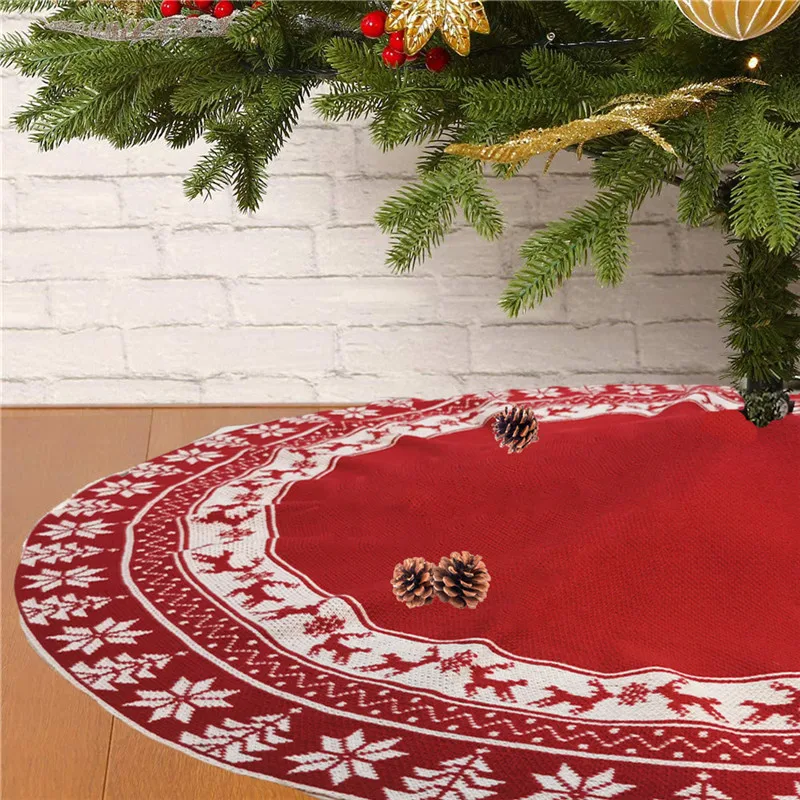 

Thicke Carpet Christmas Tree Skirt 120cm WhitePlush Faux Xmas Tree Decoration Ornament New Year Home Decor Living Room Navidad